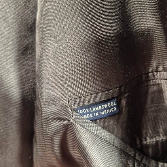 Brooks Brothers Blazer Men's 48L Windowpane Check Herringbone Lambswool Jacket - Picture 9 of 12